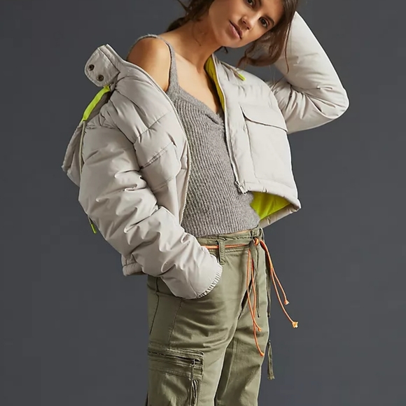 ANTHROPOLOGIE Hooded Puffer Jacket - Picture 3 of 10